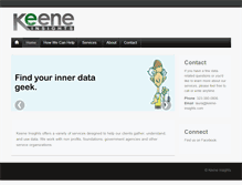 Tablet Screenshot of keene-insights.com